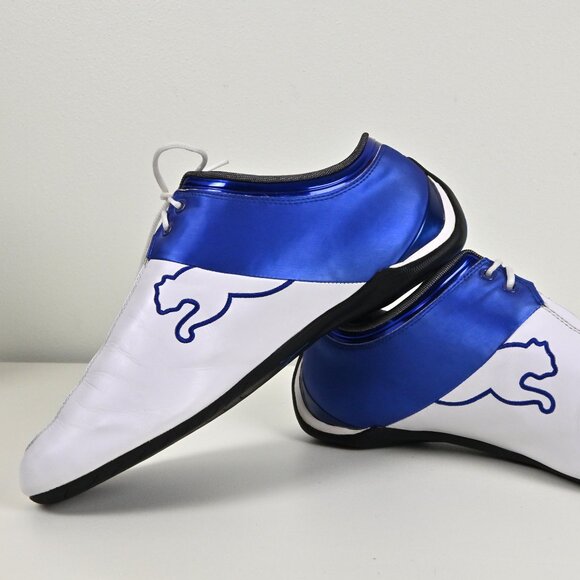 Vintage Y2K Puma Speedcat Leather Athleisure Streetwear White Sneakers US12 US11 - Picture 11 of 16